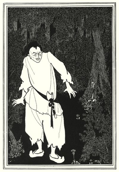 Ali Baba im Wald von Aubrey Beardsley